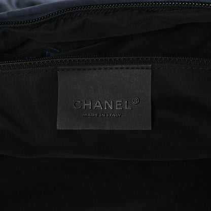 Chanel Nylon Quilted Sport CC Messenger Navy Blue 6 of 13