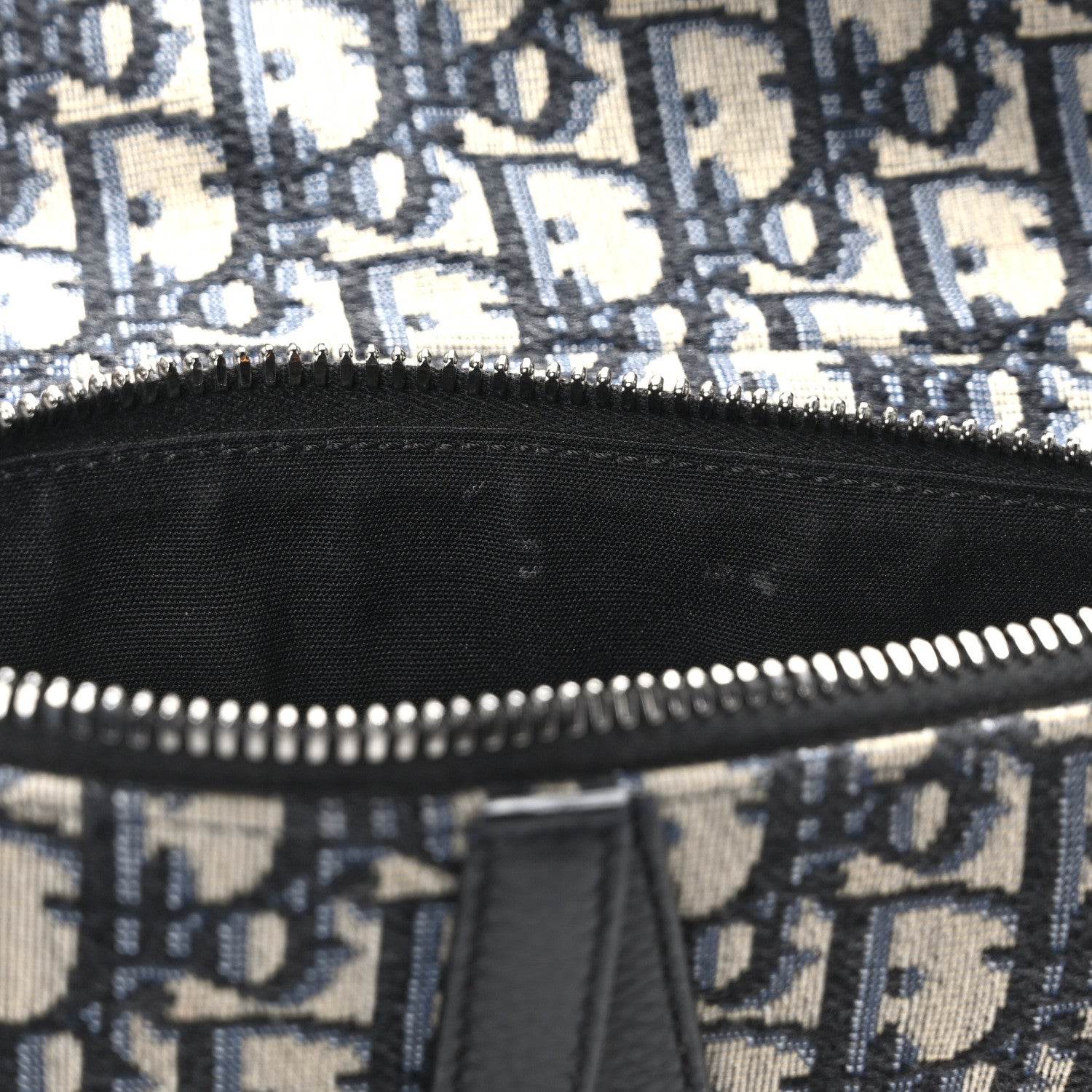 Christian Dior Oblique Mens Mini Saddle Bag Blue 9 of 9