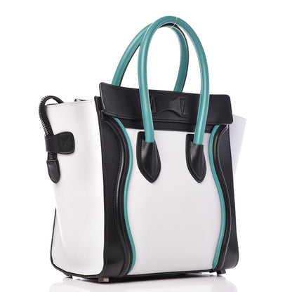 Celine Smooth Calfskin Micro Tri-Color Luggage Frost 3 of 12