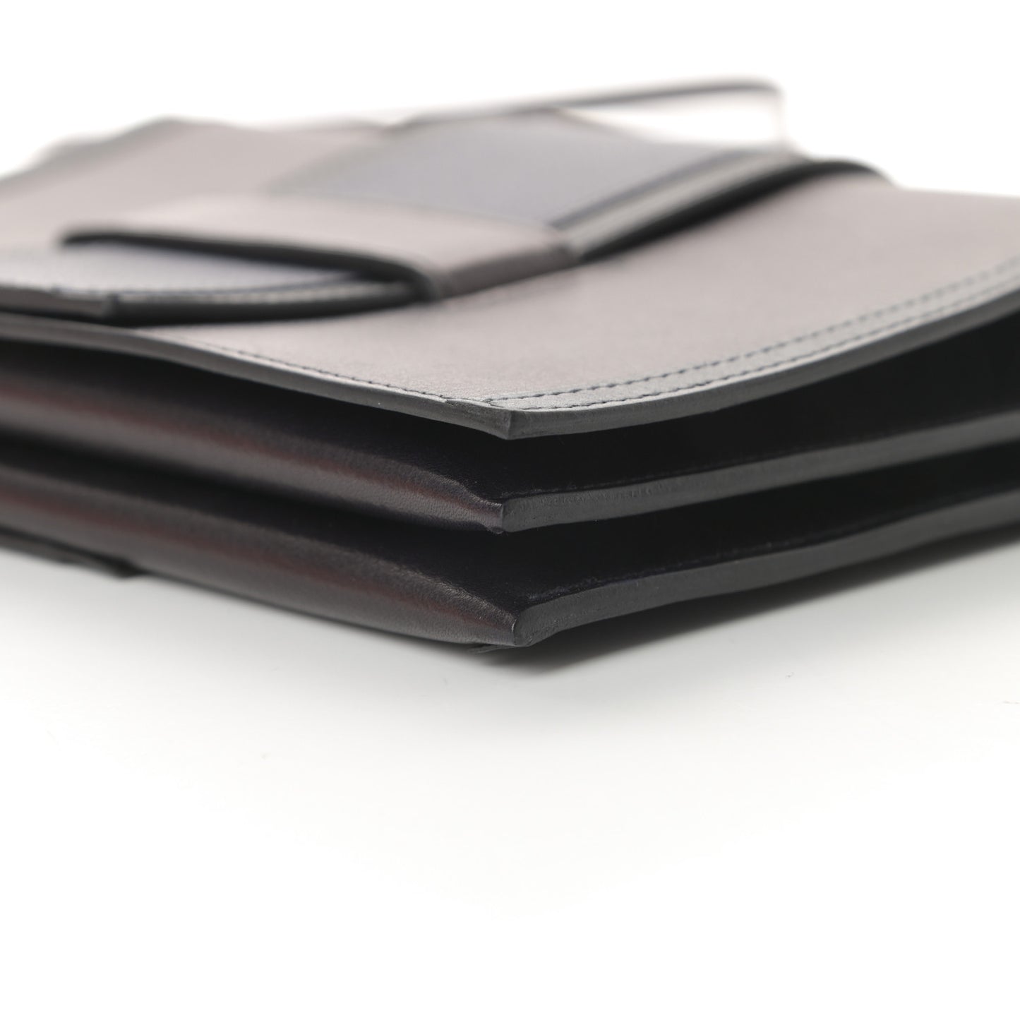 Evergrain Evercolor H Passant Clutch Bleu Indigo Black Bleu Nuit