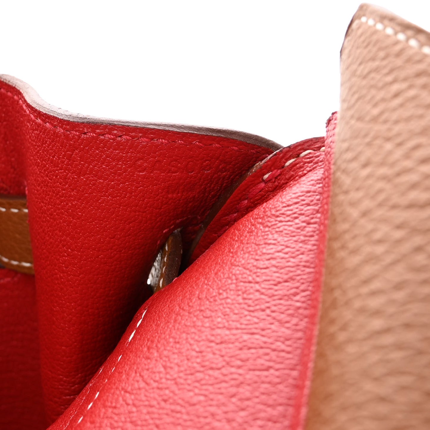 Togo Horseshoe Birkin 30 Gold Vermillion