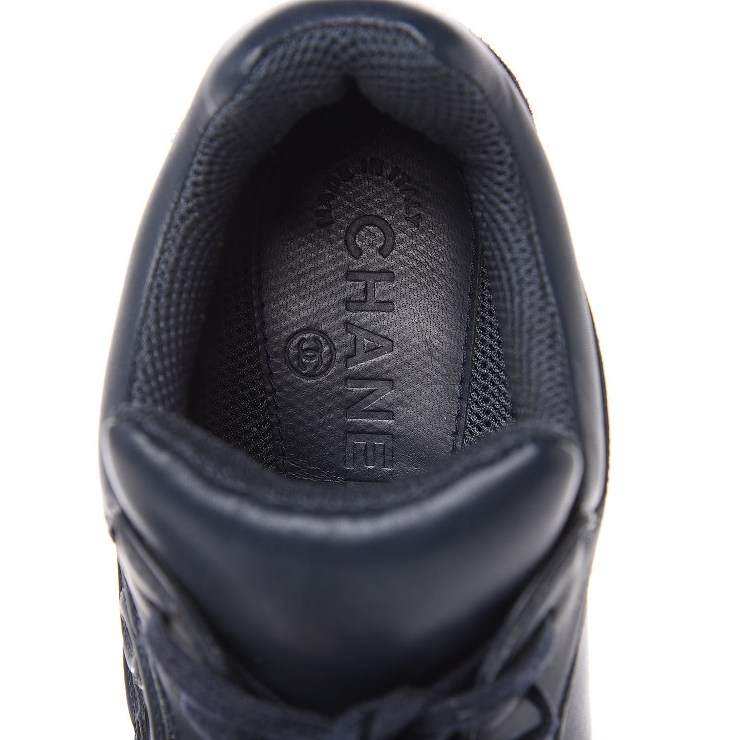 Suede Calfskin CC Sneakers 36 Blue