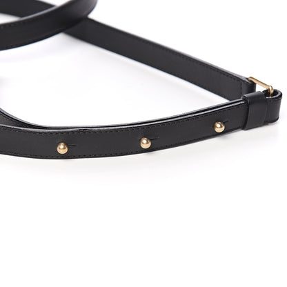 Louis Vuitton Calfskin Adjustable Speedy Cube Shoulder Strap Black 4 of 4