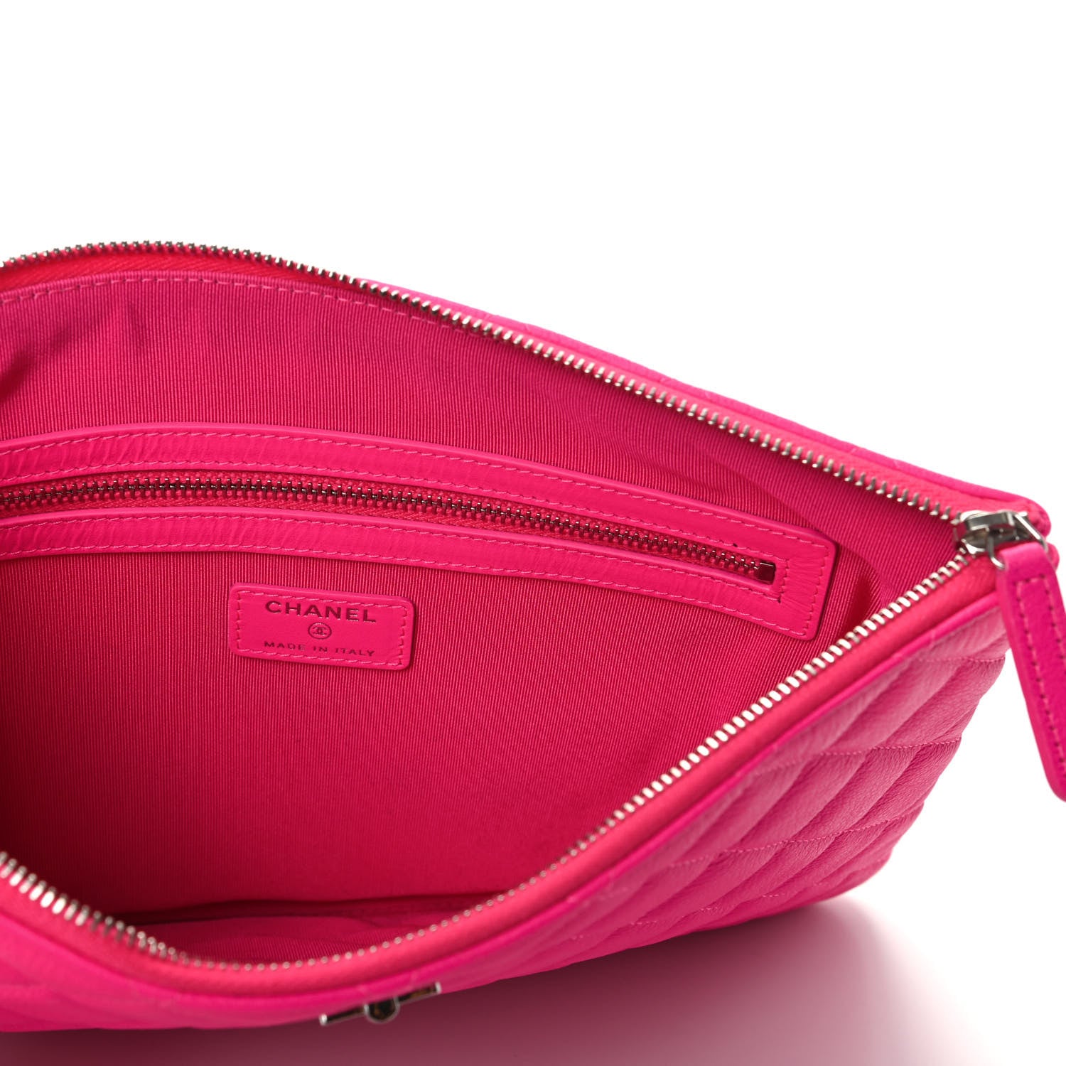 Chanel Goatskin Quilted Large Reissue Cosmetic Case Pink 5 of 7