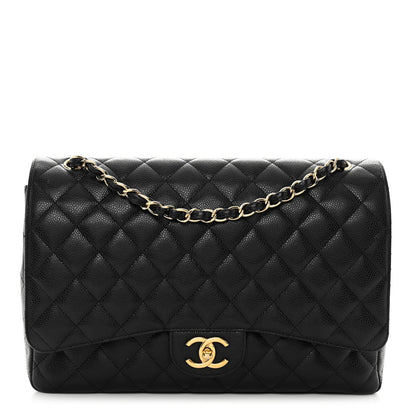 Chanel Caviar Quilted Maxi Double Flap Black 1 of 10