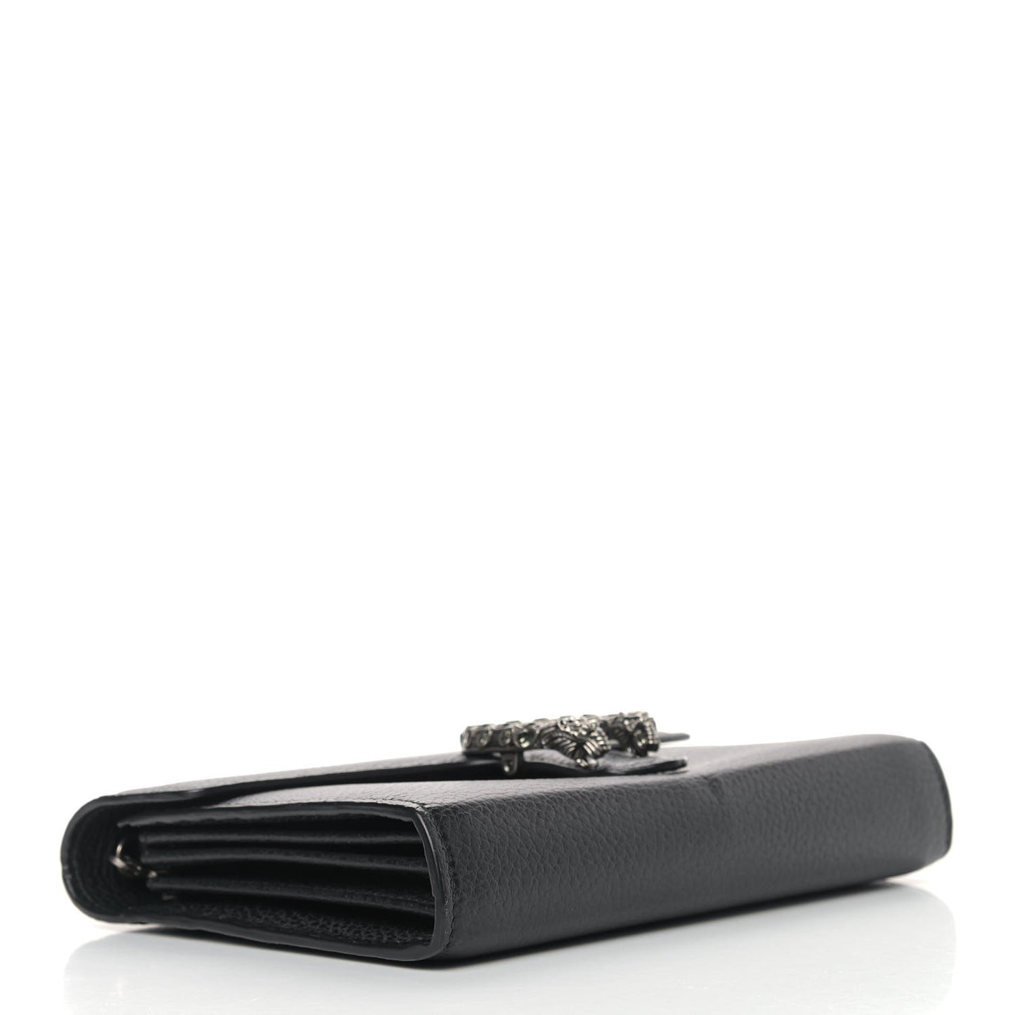Calfskin Mini Dionysus Chain Wallet Black