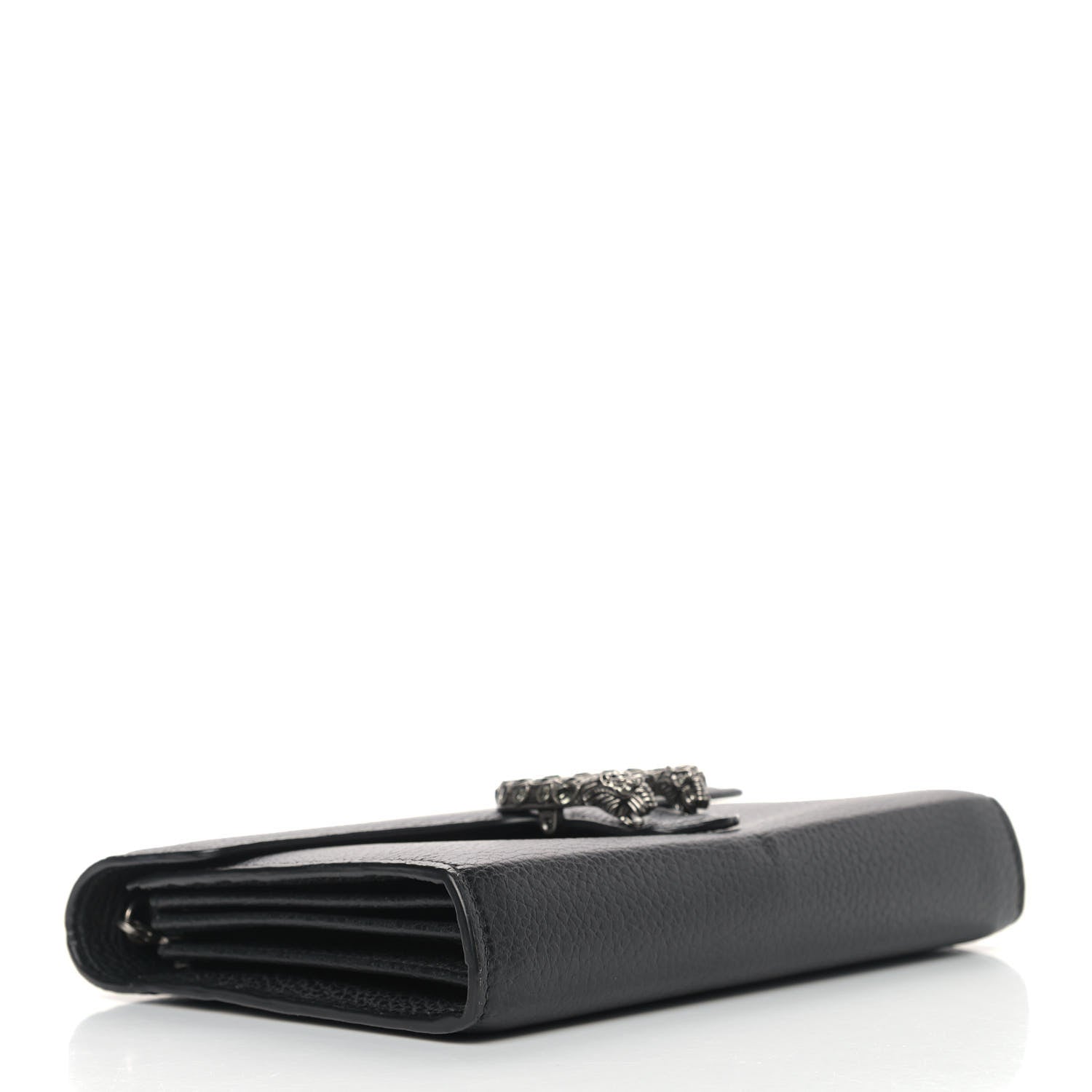 Gucci Calfskin Mini Dionysus Chain Wallet Black 4 of 6
