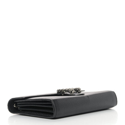 Gucci Calfskin Mini Dionysus Chain Wallet Black 4 of 6