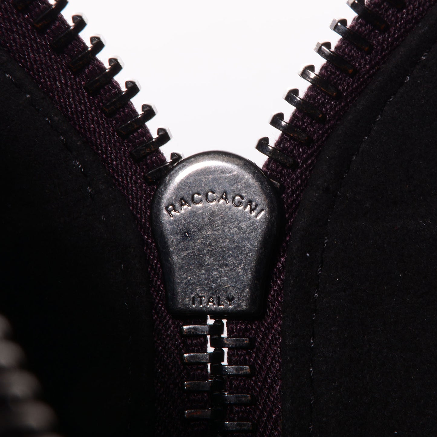 Glazed Pebbled Calfskin Mini Lucrezia Aubergine