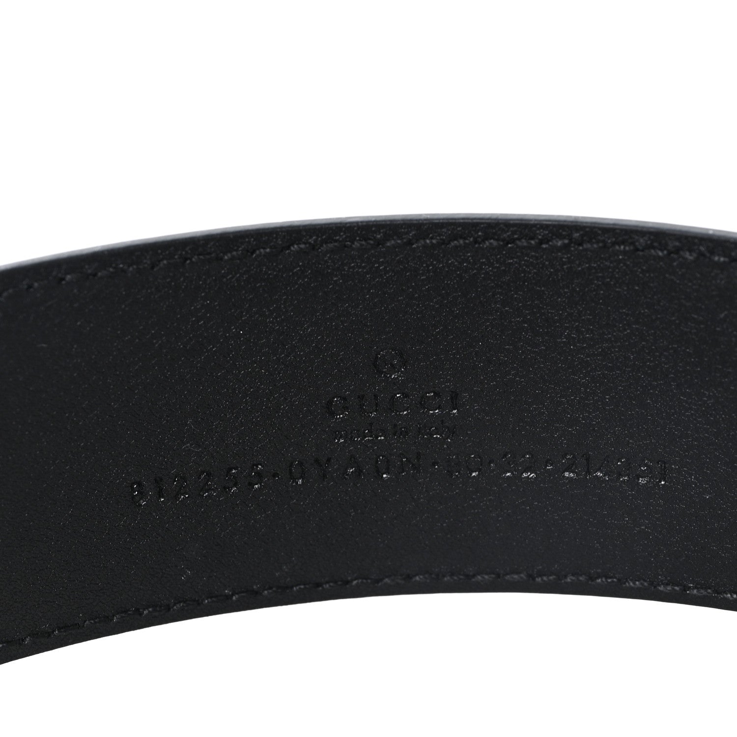 Gucci Plutone Calfskin Interlocking G 40mm Belt 80 32 Black 3 of 4