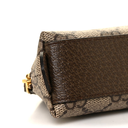 Gucci GG Supreme Monogram Cauliflower Pencil Case Beige Ebony 7 of 8