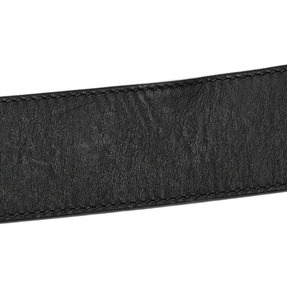 Gucci Moon Calfskin Scales Double G 40mm Belt 80 32 Black 6 of 7