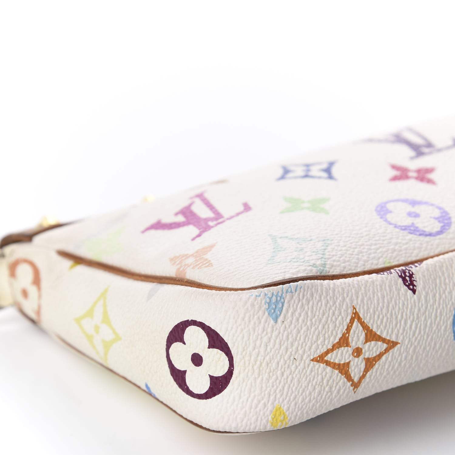 Louis Vuitton Monogram Multicolor Pochette Accessories White 5 of 8