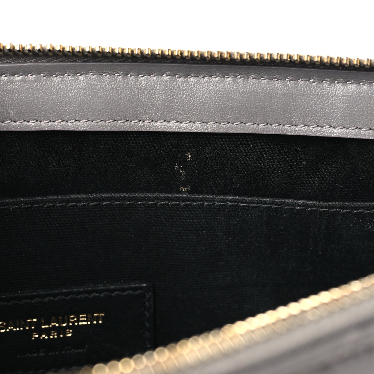 Calfskin Matelasse Monogram Cassandre Tablet Pouch Fog