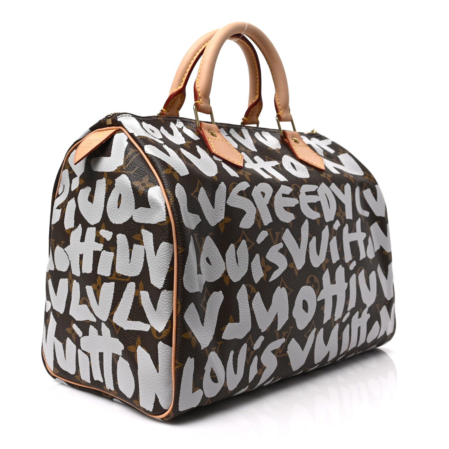 Louis Vuitton Monogram Graffiti Speedy 30 Silver 2 of 8