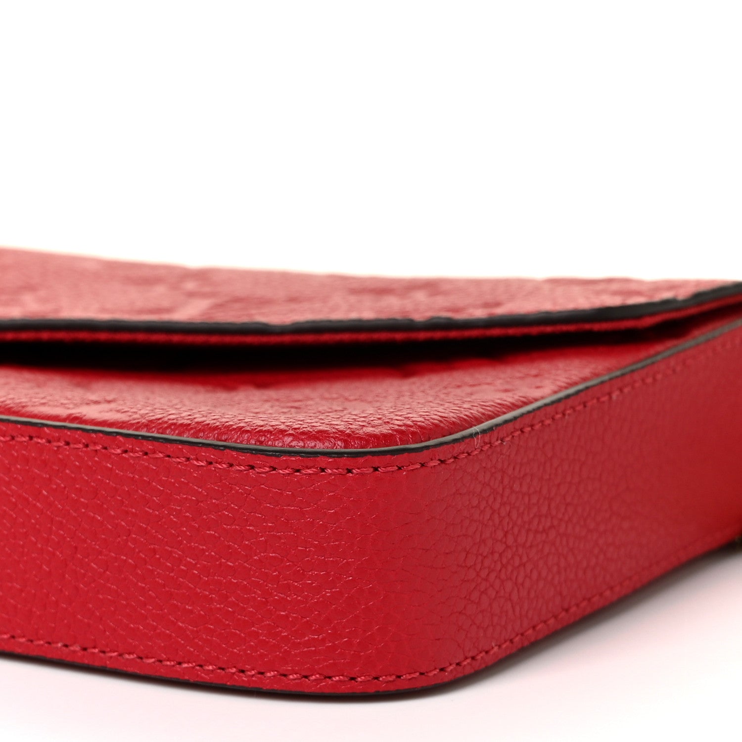 Louis Vuitton Empreinte Pochette Felicie Chain Wallet Scarlet 8 of 9