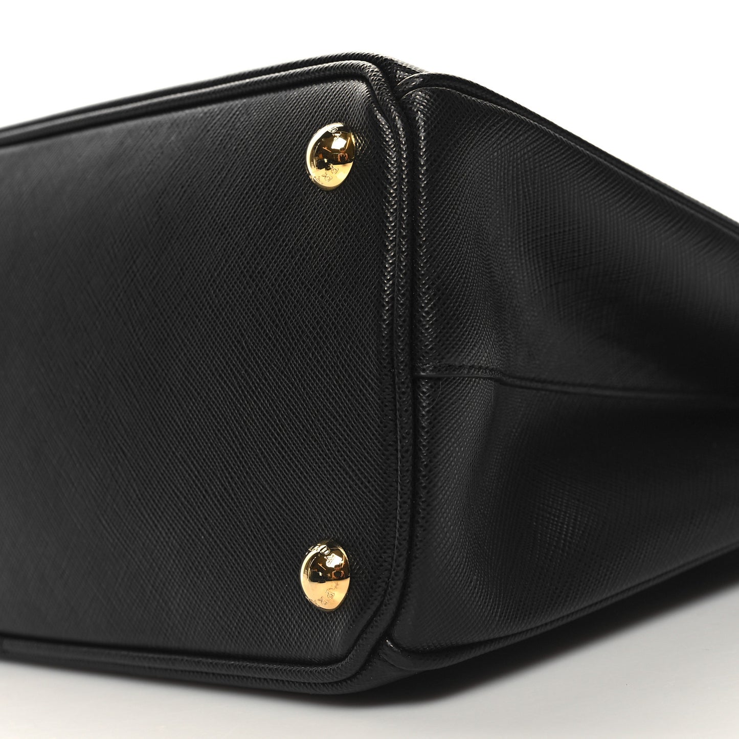 Saffiano Small Galleria Double Zip Tote Black