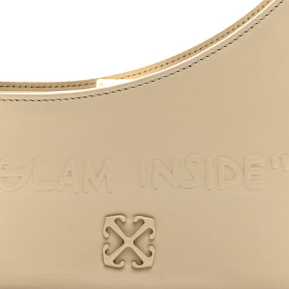 Off-White Calfskin 3D Glam Inside Jitney Shoulder Bag Beige 6 of 8