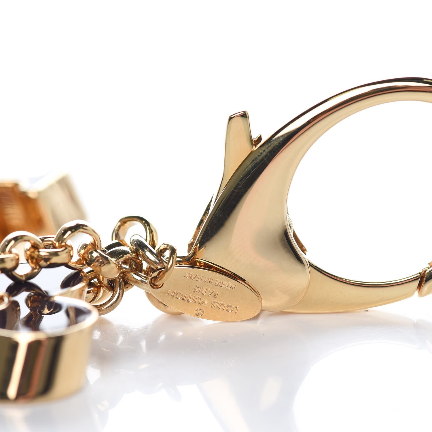 Louis Vuitton Fleur De Monogram Bag Charm Dore 3 of 4