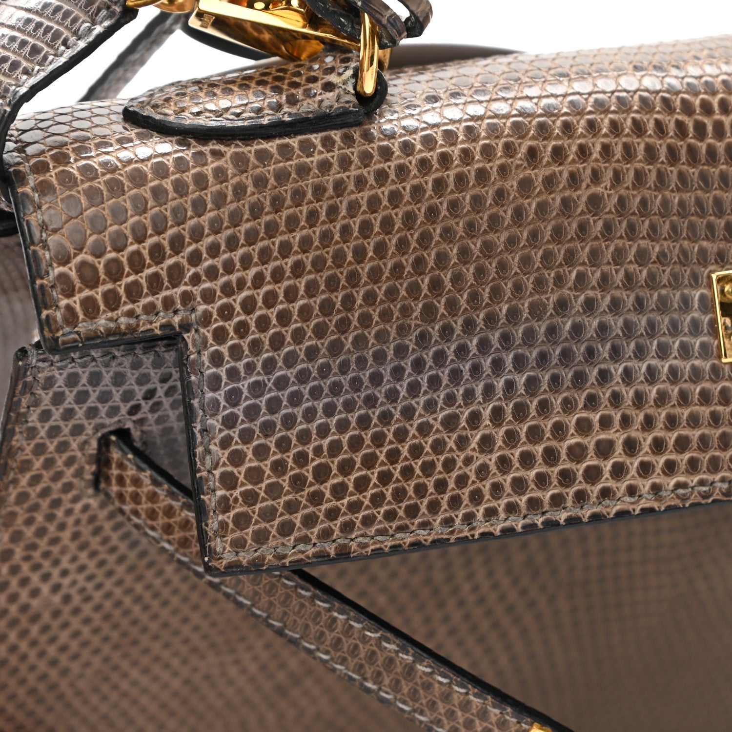 Hermes Lizard Niloticus Kelly Sellier 25 Gris Fonce 20 of 21