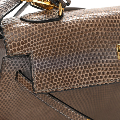 Hermes Lizard Niloticus Kelly Sellier 25 Gris Fonce 20 of 21