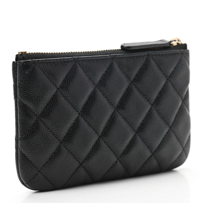 Chanel Caviar Quilted Small Cosmetic Case Black 3 of 7