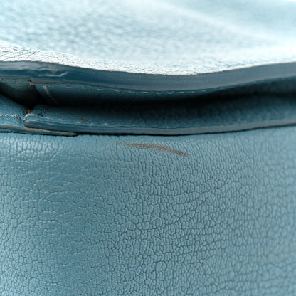Miu Miu Goatskin Madras Shopping Tote Azzurro 15 of 17