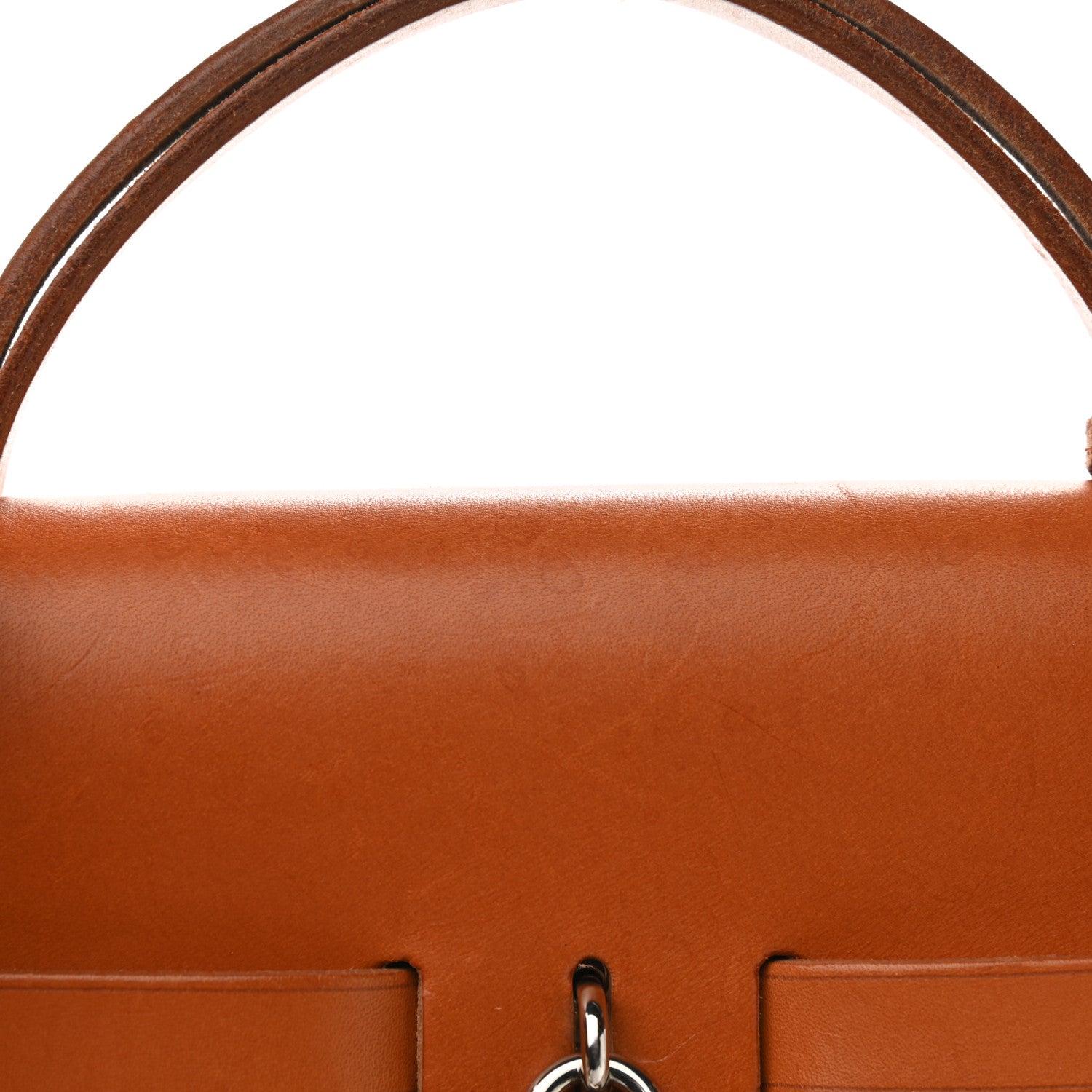 Hermes Toile Vache Calfskin Herbag 39 MM Natural 12 of 15