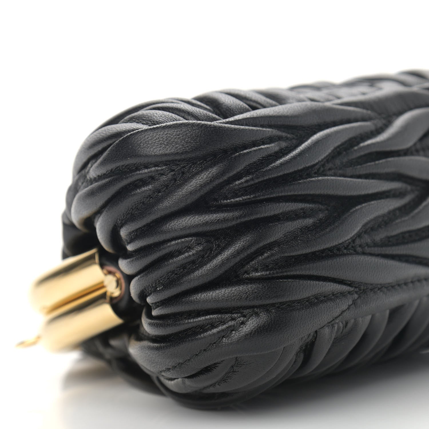 Miu Miu Nappa Matelasse Miu Belle Mini Bag Black 5 of 12