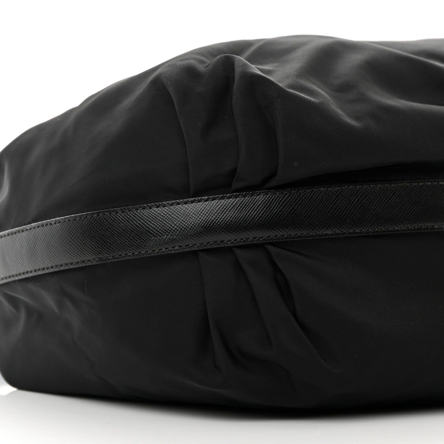 Prada Tessuto Nylon Saffiano Sacca Shoulder Bag Black 9 of 11