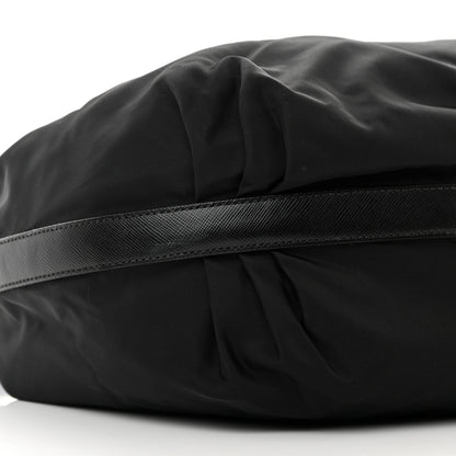 Prada Tessuto Nylon Saffiano Sacca Shoulder Bag Black 9 of 11