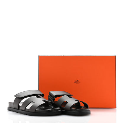 Hermes Calfskin Womens Chypre Sandals 36.5 Ecorce 9 of 9