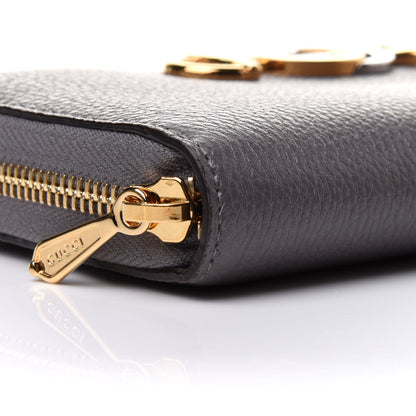 Gucci Grainy Calfskin Zumi Zip Around Wallet Dusty Grey 5 of 11