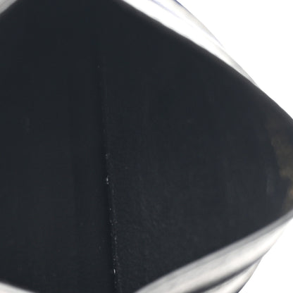 Saint Laurent Grained Calfskin Tiny Cassandre Credit Card Case Black 5 of 7