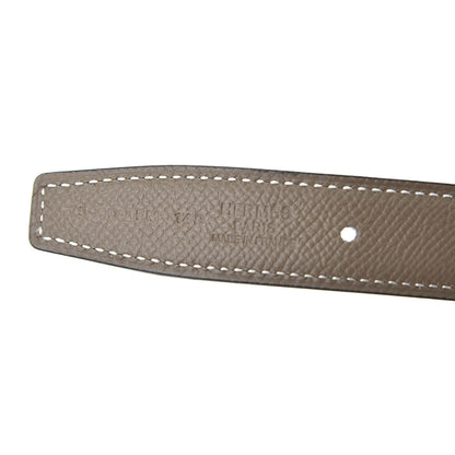 Hermes Swift Epsom 24mm Mini Constance H Belt 75 Black Etoupe 3 of 6