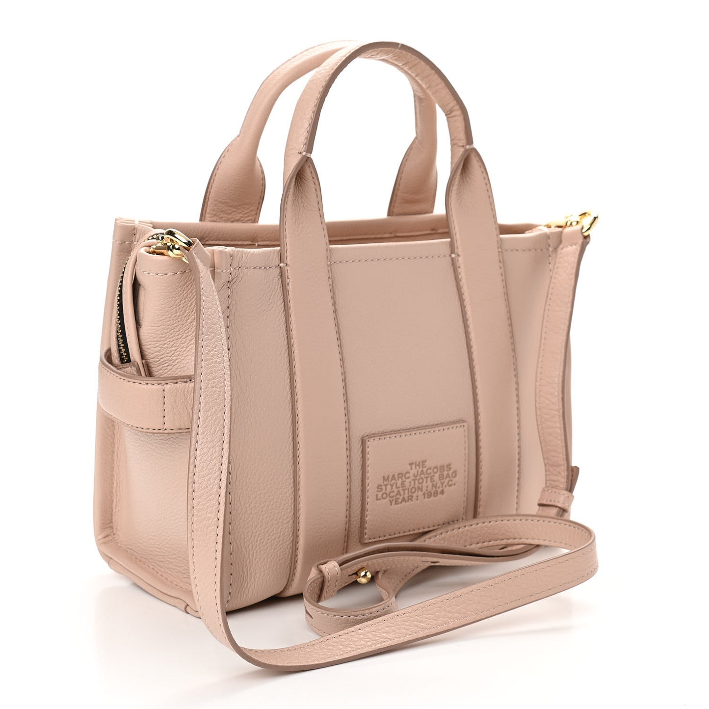 Grained Calfskin Small The Tote Bag Rose Dust