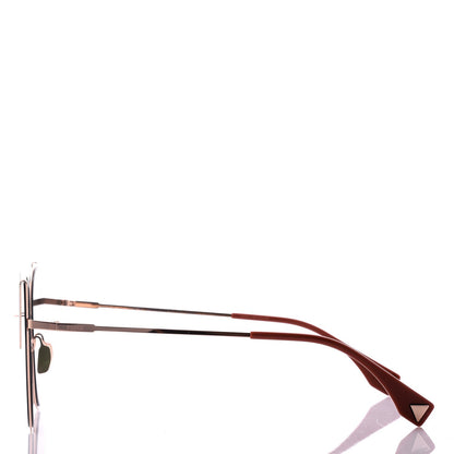 Fendi Iridia Sunglasses FF 0190 Rose Gold Green 6 of 7