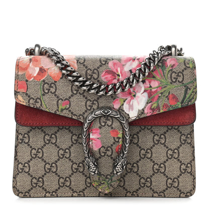Gucci GG Supreme Monogram Blooms Mini Dionysus Shoulder Bag Beige Multicolor Dry Rose 1 of 11