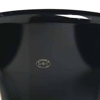 Chanel Resin CC Cuff White Black 4 of 4