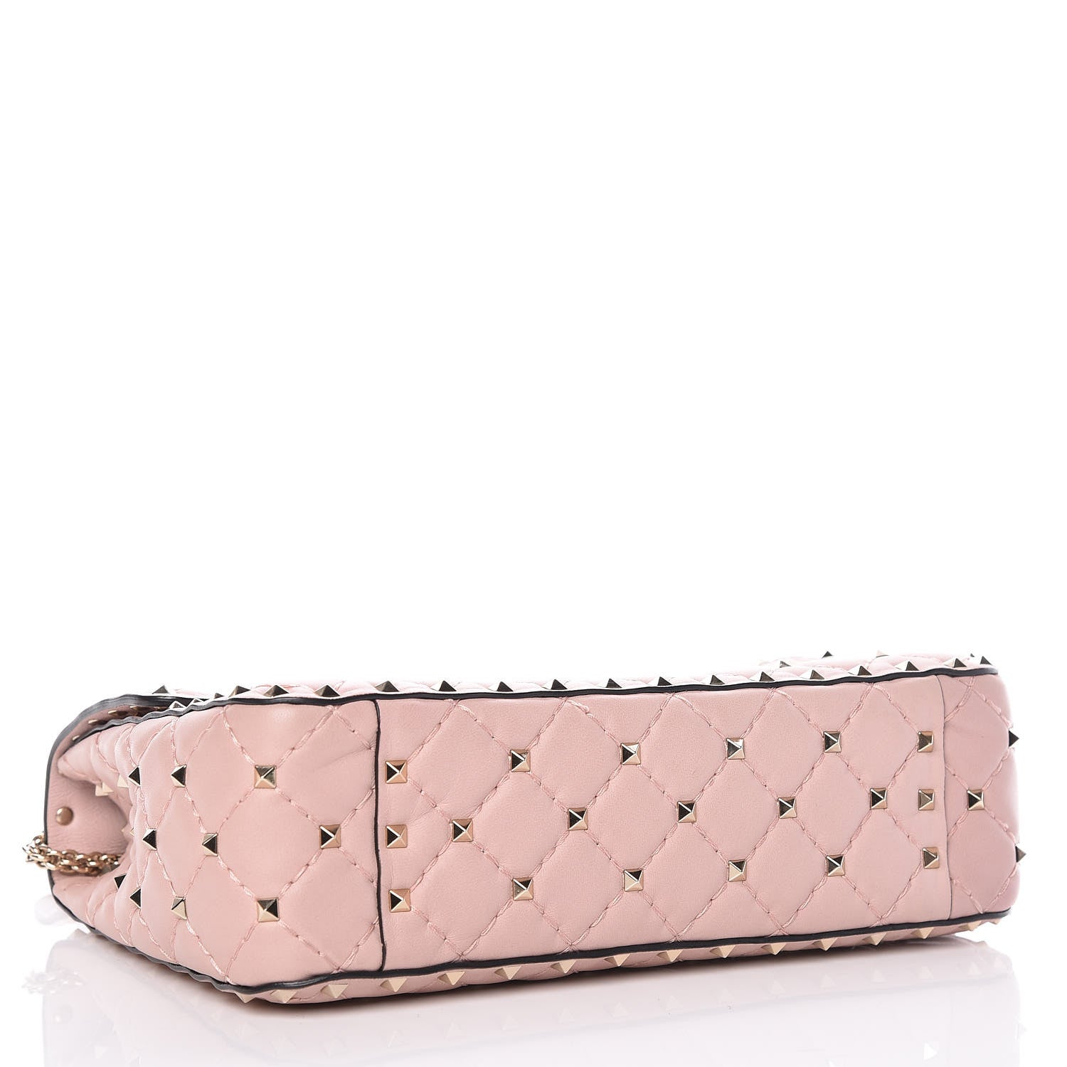 Valentino Garavani Nappa Medium Rockstud Spike Shoulder Bag Water Rose 4 of 9