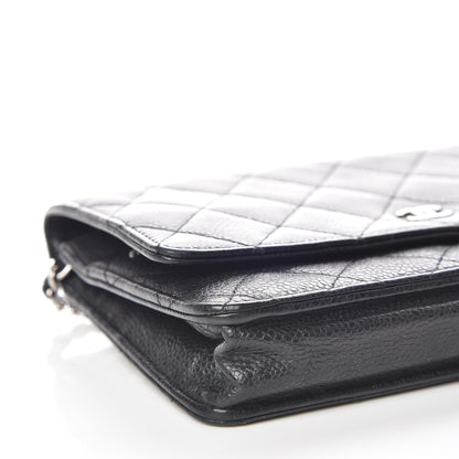 Chanel Caviar Quilted Wallet On Chain WOC Black 5 of 17
