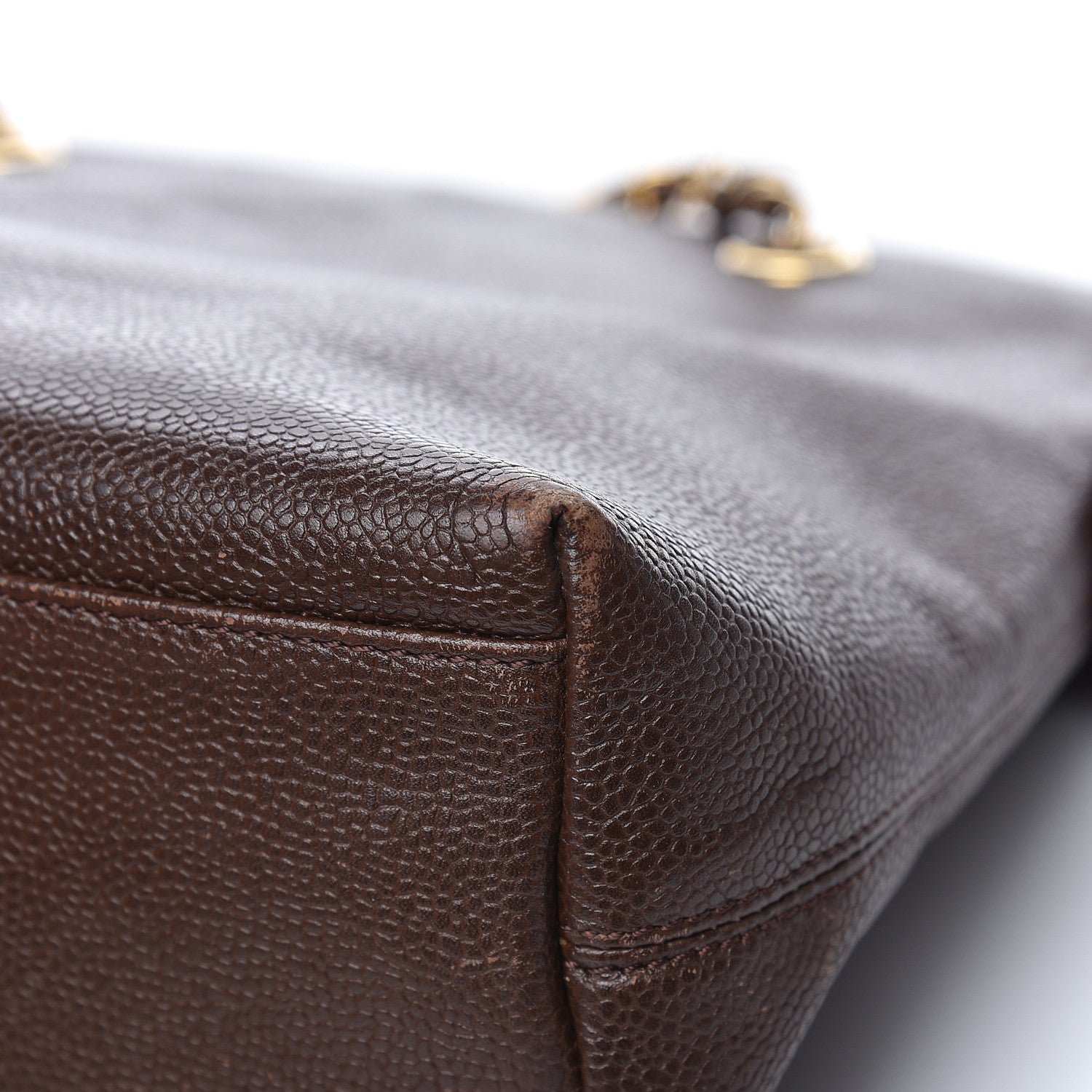 Chanel Caviar Shoulder Bag Brown 18 of 23