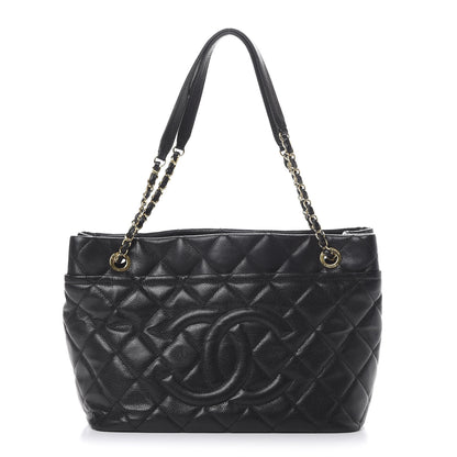 Chanel Caviar Quilted Timeless CC Soft Tote Black 1 of 10