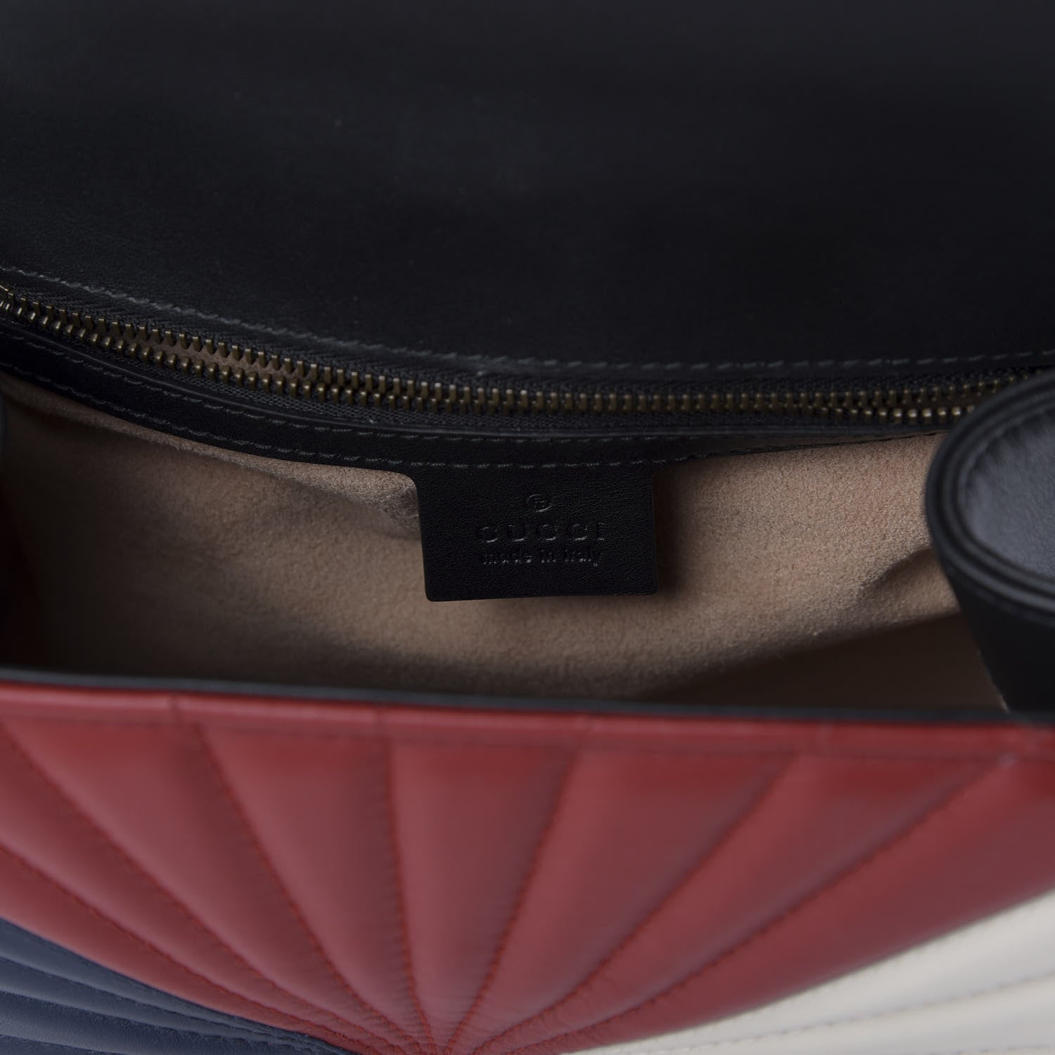 Gucci Calfskin Bamboo Trapuntata Queen Margaret Backpack Blue Agata Hibiscus Red Mystic White Sugar Pink 8 of 11