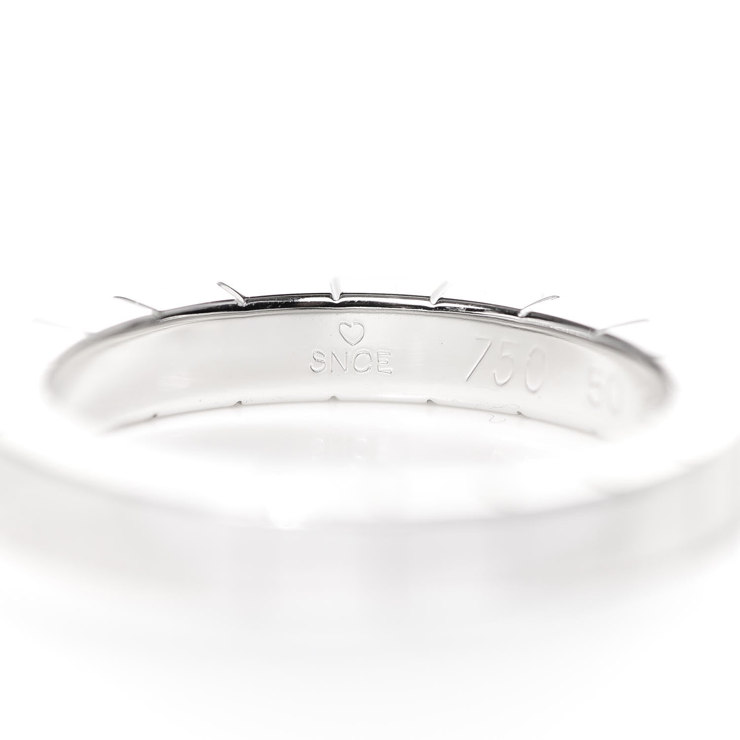 Cartier 18K White Gold Lanieres Ring 50 5.25 4 of 5