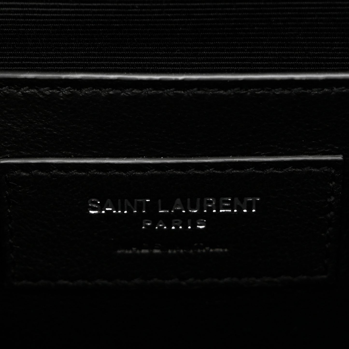 Grain De Poudre Textured Mixed Matelasse Triquilt Small Monogram Satchel Black