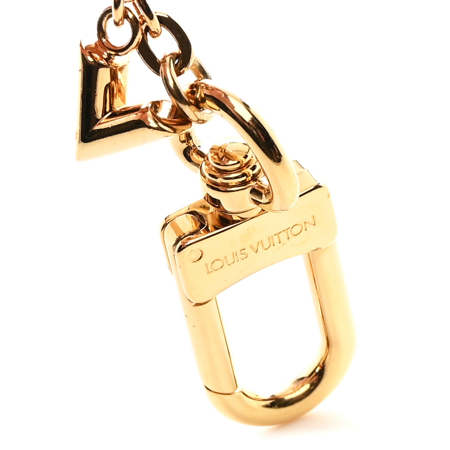 Brass Monogram Blooming Flowers Bag Charm Key Holder Rose Ballerine