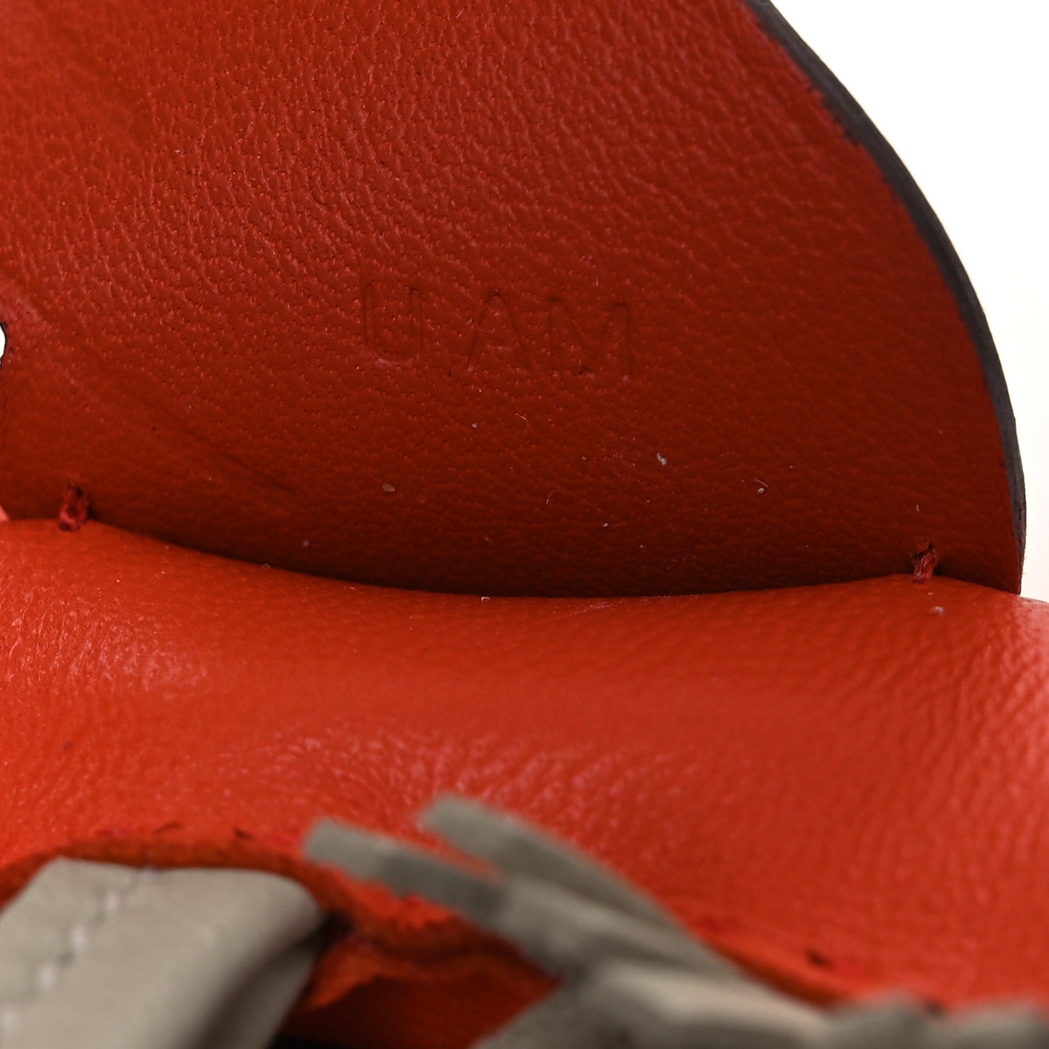 Hermes Milo Lambskin Grigri Rodeo Pegase Horse Bag Charm PM Orange Poppy Craie Terre Battue 4 of 4