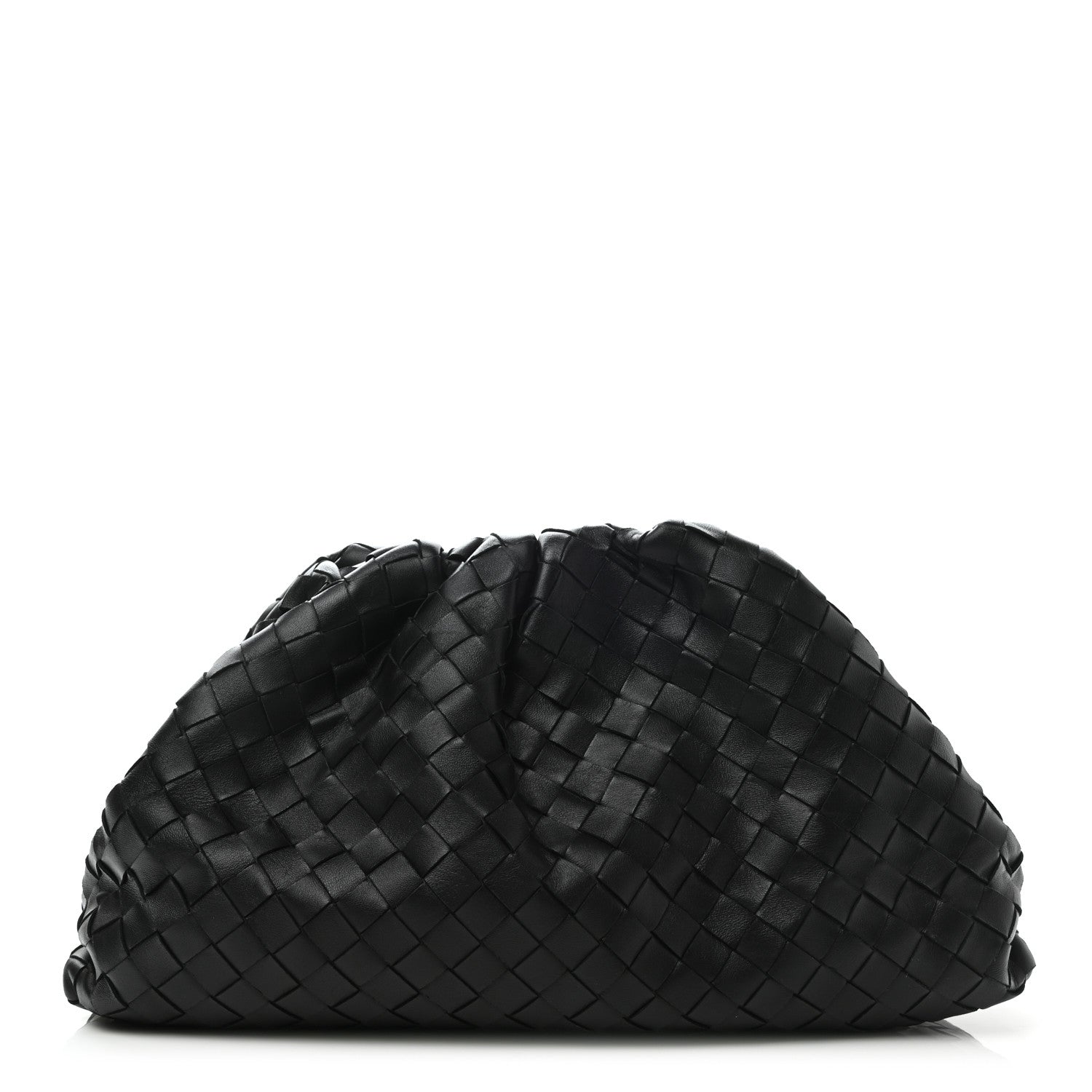 Bottega Veneta Nappa Maxi Intrecciato The Pouch Oversized Clutch Black 1 of 6