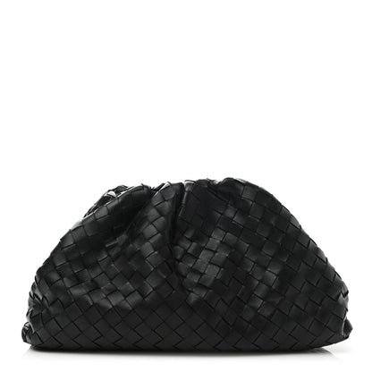 Bottega Veneta Nappa Maxi Intrecciato The Pouch Oversized Clutch Black 1 of 6